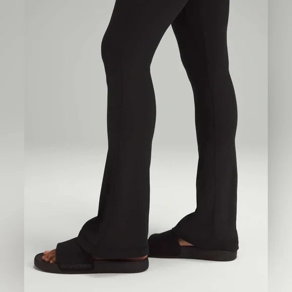 Lululemon•Align Zip-Front Bodysuit 32"•Nulu Zip Flare Jumpsuit•Black•FLAWLESS•6 - Picture 4 of 13